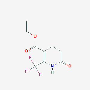 molecular formula C9H10F3NO3 B1586454 Ethyl 6-oxo-2-(trifluoromethyl)-1,4,5,6-tetrahydropyridine-3-carboxylate CAS No. 194673-12-6