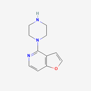 molecular formula C11H13N3O B1586478 4-(哌嗪-1-基)呋[3,2-c]吡啶 CAS No. 81078-84-4