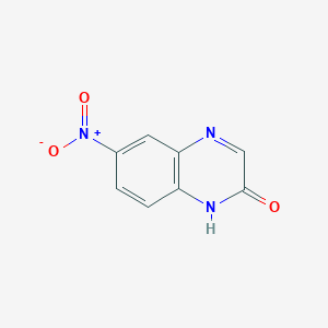 molecular formula C8H5N3O3 B1586489 6-硝基喹喔啉-2-醇 CAS No. 25652-34-0