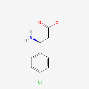 molecular formula C10H12ClNO2 B1586510 (S)-3-氨基-3-(4-氯苯基)丙酸甲酯 CAS No. 283159-95-5