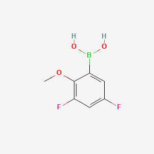 molecular formula C7H7BF2O3 B1586526 3,5-二氟-2-甲氧苯硼酸 CAS No. 737000-76-9