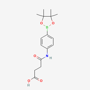 B1586528 4-Oxo-4-[4-(4,4,5,5-tetramethyl-1,3,2-dioxaborolan-2-yl)anilino]butanoic acid CAS No. 480424-98-4