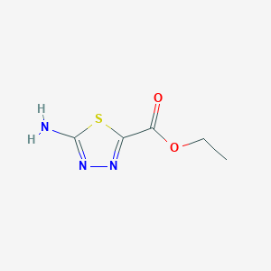 molecular formula C5H7N3O2S B1586543 Ethyl 5-amino-1,3,4-thiadiazole-2-carboxylate CAS No. 64837-53-2
