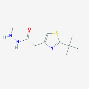 molecular formula C9H15N3OS B1586547 (2-叔丁基噻唑-4-基)乙酸酰肼 CAS No. 496057-31-9