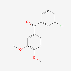 molecular formula C15H13ClO3 B1586548 3-氯-3',4'-二甲氧基二苯甲酮 CAS No. 116412-84-1