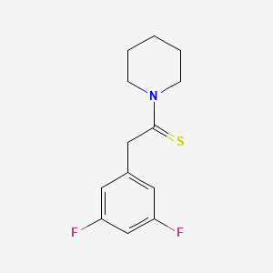 molecular formula C13H15F2NS B1586554 3',5'-二氟苯乙酰哌啶硫代酰胺 CAS No. 289677-12-9