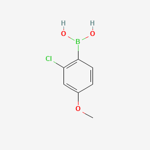 molecular formula C7H8BClO3 B1586596 2-氯-4-甲氧基苯硼酸 CAS No. 219735-99-6