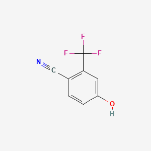 molecular formula C8H4F3NO B1586635 4-羟基-2-(三氟甲基)苯甲腈 CAS No. 320-42-3