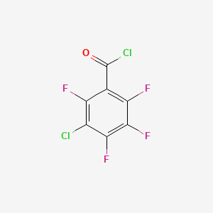 molecular formula C7Cl2F4O B1586636 3-氯-2,4,5,6-四氟苯甲酰氯 CAS No. 292621-58-0
