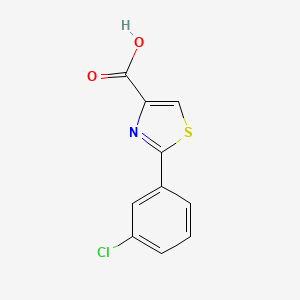 molecular formula C10H6ClNO2S B1586638 2-(3-chlorophenyl)-1,3-thiazole-4-carboxylic Acid CAS No. 845885-82-7