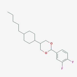 B158664 2-(3,4-Difluorophenyl)-5-(4-pentylcyclohexyl)-1,3-dioxane CAS No. 133059-04-8