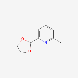 molecular formula C9H11NO2 B1586703 2-(1,3-二氧戊环-2-基)-6-甲基吡啶 CAS No. 92765-75-8