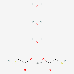 molecular formula C4H12CaO7S2 B1586705 Calcium thioglycolate trihydrate CAS No. 5793-98-6
