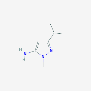molecular formula C7H13N3 B1586730 3-异丙基-1-甲基-1H-吡唑-5-胺 CAS No. 3702-12-3