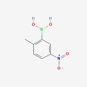 molecular formula C7H8BNO4 B1586749 2-甲基-5-硝基苯硼酸 CAS No. 100960-11-0
