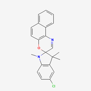 molecular formula C22H19ClN2O B1586781 5-氯-1,3,3-三甲基螺[吲哚-2,3'-萘[2,1-b][1,4]恶嗪] CAS No. 27333-50-2