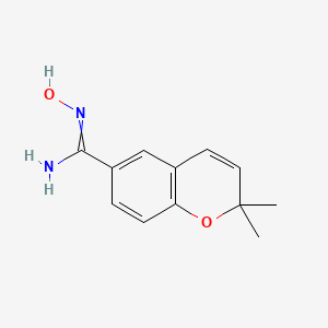 B1586783 N'-hydroxy-2,2-dimethylchromene-6-carboximidamide CAS No. 283166-41-6