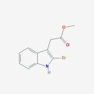 B158680 Methyl 2-(2-bromo-1H-indol-3-YL)acetate CAS No. 1912-35-2