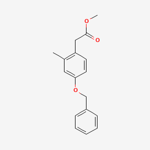 molecular formula C17H18O3 B1586842 甲基 2-甲基-4-苄氧基-苯基乙酸酯 CAS No. 223406-97-1