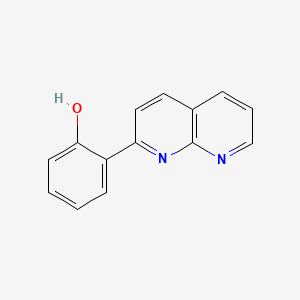 molecular formula C14H10N2O B1586849 2-(1,8-萘啶-2-基)苯酚 CAS No. 65182-56-1