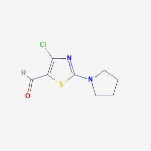 B1586859 4-Chloro-2-(pyrrolidin-1-yl)thiazole-5-carbaldehyde CAS No. 175543-06-3