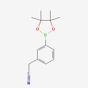 B1586896 2-(3-(4,4,5,5-Tetramethyl-1,3,2-dioxaborolan-2-yl)phenyl)acetonitrile CAS No. 396131-82-1
