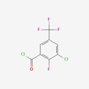 molecular formula C8H2Cl2F4O B1586901 3-氯-2-氟-5-(三氟甲基)苯甲酰氯 CAS No. 261763-03-5