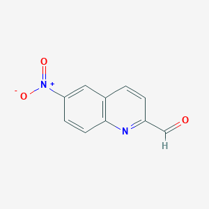 molecular formula C10H6N2O3 B1586907 6-硝基喹啉-2-甲醛 CAS No. 59500-67-3