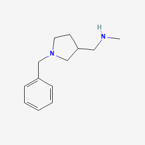 B1586908 1-(1-benzylpyrrolidin-3-yl)-N-methylmethanamine CAS No. 91189-05-8