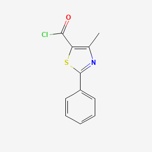 molecular formula C11H8ClNOS B1586927 4-甲基-2-苯基-1,3-噻唑-5-羰基氯 CAS No. 54001-18-2
