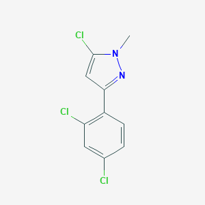 B158693 5-Chloro-3-(2,4-dichlorophenyl)-1-methyl-1H-pyrazole CAS No. 133112-53-5
