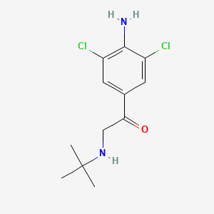 B1586931 1-(4-Amino-3,5-dichlorophenyl)-2-(tert-butylamino)ethanone CAS No. 69708-36-7