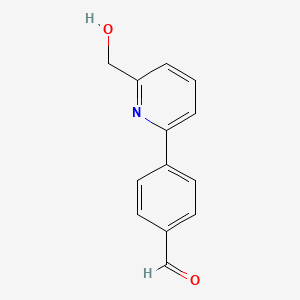 molecular formula C13H11NO2 B1586972 2-(4-甲酰苯基)-6-(羟甲基)吡啶 CAS No. 618092-18-5