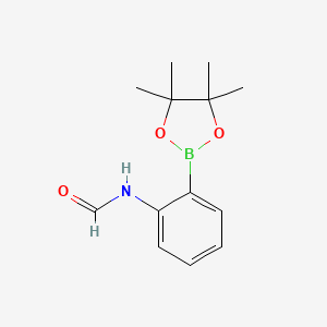molecular formula C13H18BNO3 B1586982 N-[2-(4,4,5,5-四甲基-1,3,2-二恶硼杂环-2-基)苯基]甲酰胺 CAS No. 480425-36-3