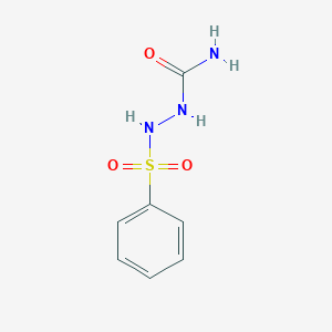 molecular formula C7H9N3O3S B158701 2-(苯磺酰)肼基甲酰胺 CAS No. 10195-68-3