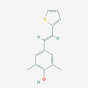 B158702 2,6-Dimethyl-4-(2-(2-thienyl)ethenyl)phenol CAS No. 127035-58-9