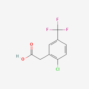 molecular formula C9H6ClF3O2 B1587036 2-Chloro-5-(trifluoromethyl)phenylacetic acid CAS No. 22893-39-6