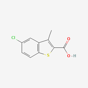 molecular formula C10H7ClO2S B1587050 5-Chloro-3-methyl-1-benzothiophene-2-carboxylic acid CAS No. 50451-84-8