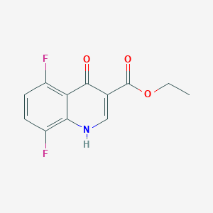 molecular formula C12H9F2NO3 B1587058 5,8-二氟-4-氧代-1,4-二氢喹啉-3-羧酸乙酯 CAS No. 185011-67-0