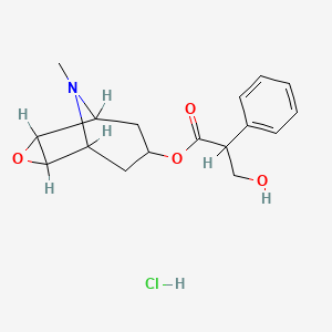 molecular formula C17H22ClNO4 B1587064 东莨菪碱盐酸盐 CAS No. 55-16-3