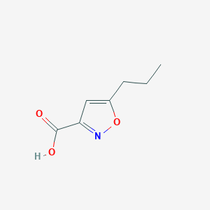 molecular formula C7H9NO3 B1587066 5-Propylisoxazole-3-carboxylic acid CAS No. 89776-75-0