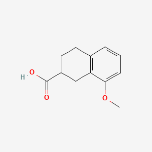 molecular formula C12H14O3 B1587103 8-methoxy-1,2,3,4-tetrahydronaphthalene-2-carboxylic Acid CAS No. 32178-63-5
