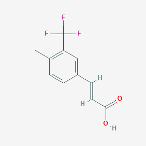 molecular formula C11H9F3O2 B1587109 4-Methyl-3-(trifluoromethyl)cinnamic acid CAS No. 886498-02-8
