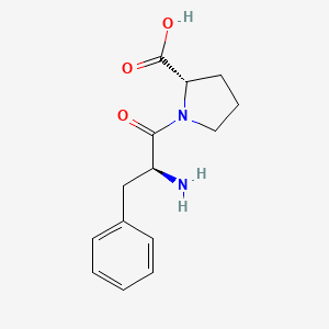 molecular formula C14H18N2O3 B1587113 苯丙氨酸-脯氨酸 CAS No. 7669-65-0