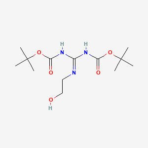 molecular formula C13H25N3O5 B1587132 1,3-Di-Boc-2-(2-hydroxyethyl)guanidine CAS No. 215050-11-6