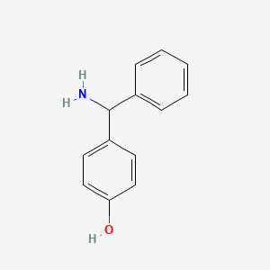 molecular formula C13H13NO B1587150 4-[Amino(phenyl)methyl]phenol CAS No. 81123-45-7