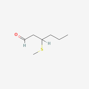 molecular formula C7H14OS B1587155 3-(甲硫基)己醛 CAS No. 38433-74-8