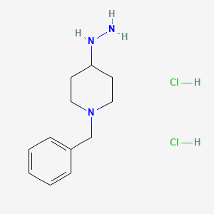 molecular formula C12H19ClN3- B1587179 1-苄基-4-肼基哌啶二盐酸盐 CAS No. 83949-42-2