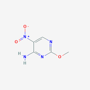 molecular formula C5H6N4O3 B1587186 2-甲氧基-5-硝基嘧啶-4-胺 CAS No. 304646-29-5