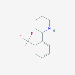 molecular formula C12H14F3N B1587190 2-[2-(三氟甲基)苯基]哌啶 CAS No. 526182-94-5